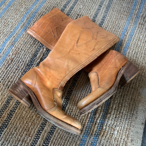 Vintage Leather Boots - Picture 1 of 3